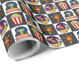 Wrestling Wrapping Paper Geschenkpapier