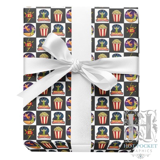 Wrestling Wrapping Paper Geschenkpapier