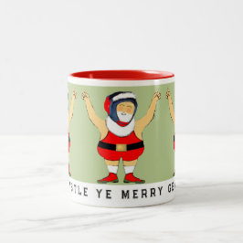 Wrestling Wrestler Christmas Collectin Zweifarbige Tasse