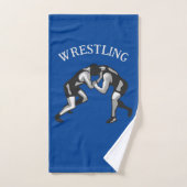 Wrestling Wrestler Design Badhandtuch Set (Handtuch)