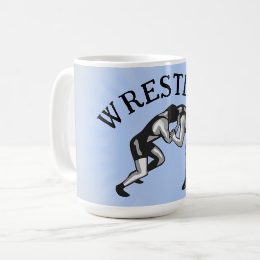 Wrestling Wrestler Design Kaffeetasse (Vorderseite Links)