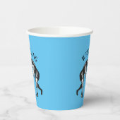 Wrestling Wrestler Design Pappbecher (Links)