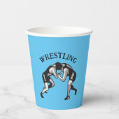 Wrestling Wrestler Design Pappbecher (Vorderseite)