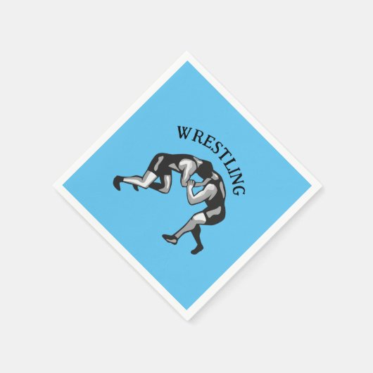 Wrestling Wrestler Design Serviette (Ecke)