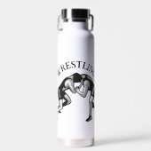 Wrestling Wrestler Design Trinkflasche (Vorne)