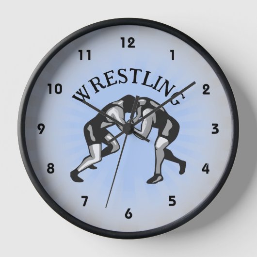 Wrestling Wrestler Design Uhr (Vorderseite)