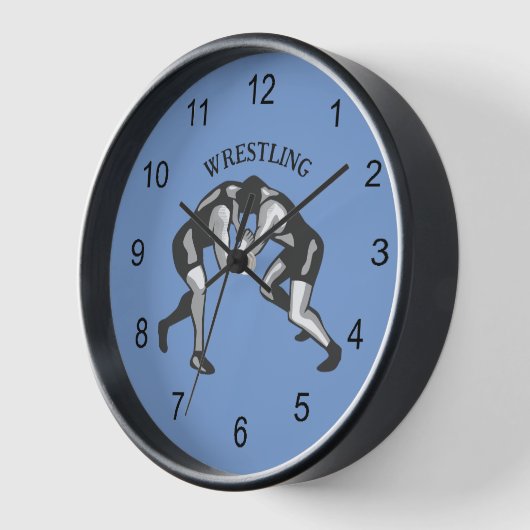 Wrestling Wrestler Design Wall Clock Uhr (Winkel)