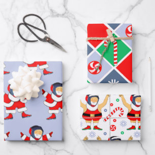 Wrestling Wrestler Holiday Geschenkpapier Set