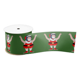 Wrestling Wrestler Weihnachtsfeiertag Satinband