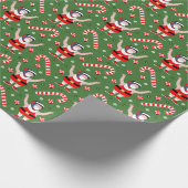 Wrestling Wrestler Weihnachtsgeschenk Wrapper Geschenkpapier (Ecke)