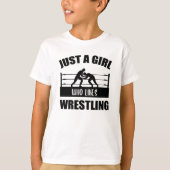 Wrestling Wrestler Wrestler Girl Sprichwort Gesche T-Shirt (Vorderseite)