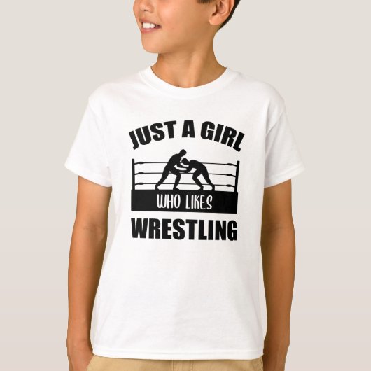 Wrestling Wrestler Wrestler Girl Sprichwort Gesche T-Shirt (Vorderseite)