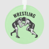 Wrestling Wrestlers Design Akrylorische Ornamente (Rückseite)