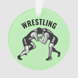 Wrestling Wrestlers Design Akrylorische Ornamente
