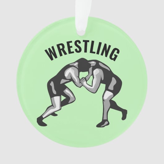 Wrestling Wrestlers Design Akrylorische Ornamente (Vorderseite)