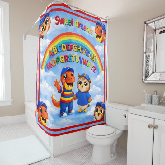 Wrexham ABC süße Träume Kinder Dusche Duschvorhang (Beispiel)