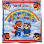 Wrexham ABC süße Träume Kinder Dusche Duschvorhang (Vorderseite)