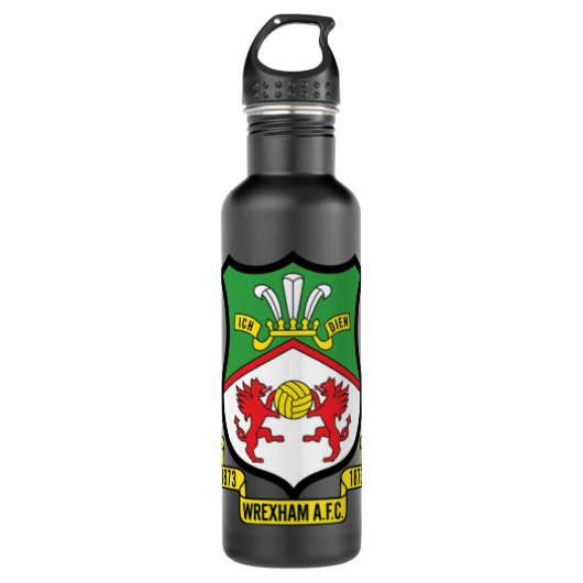 Wrexham AFC Classic Edelstahlflasche (Vorderseite)