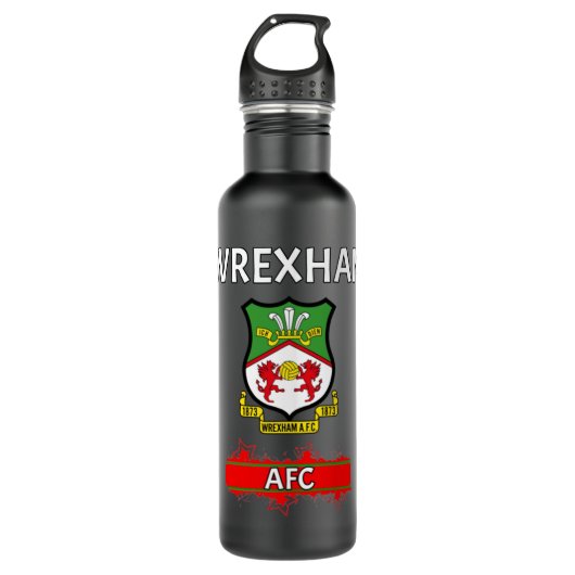 WREXHAM AFC Long     Edelstahlflasche (Vorderseite)