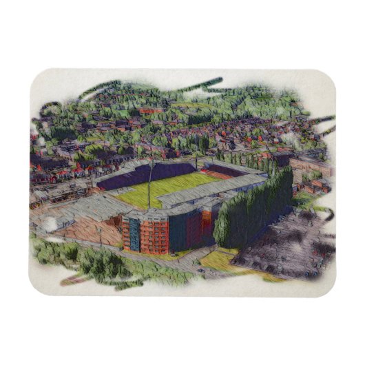 Wrexham AFC, Racecourse Ground Magnet (Horizontal)