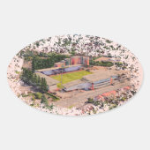 Wrexham AFC, Racecourse Ground Ovaler Aufkleber (Vorderseite)