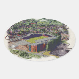 Wrexham AFC, Racecourse Ground Ovaler Aufkleber