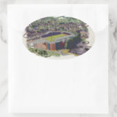 Wrexham AFC, Racecourse Ground Ovaler Aufkleber (Tasche)