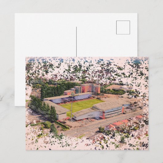 Wrexham AFC, Racecourse Ground Postkarte (Vorne/Hinten)