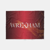 Wrexham Dragon Flame Fleecedecke (Vorderseite (Horizontal))