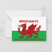 Wrexham Fc übernimmt die Stadt Mitteilungskarte (Vorderseite)