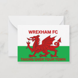 Wrexham Fc übernimmt die Stadt Mitteilungskarte