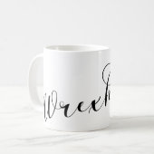 Wrexham Script Schriftart, walisische Flagge im He Kaffeetasse (Vorderseite Links)