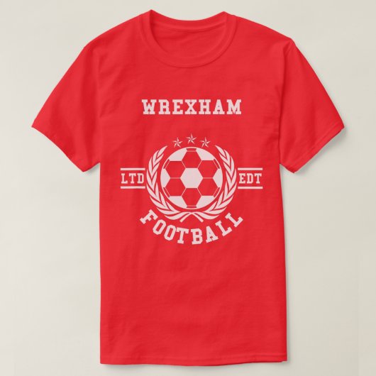 Wrexham Soccer Jersey Shirt TShirt (Design vorne)