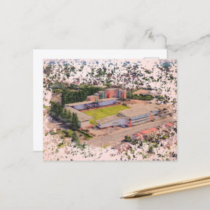 Wrexham-Stadion-Architektur Aquarell-Kunst Postkarte