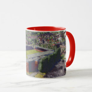 Wrexham-Stadion-Architektur-Aquarell-Kunst Tasse