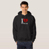 Wrexham Wales Welsh I Liebe Wrexham Wrexham Hoodie (Vorne ganz)
