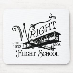 Wright Bros. Flug-Schule Mousepad
