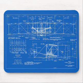 Wright Bros. "Flyer-" Plan 1903 Mousepad