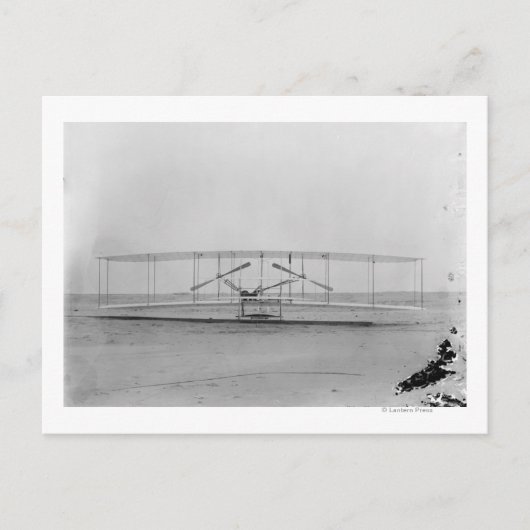 Wright Brothers 1903 Maschine (Vorderansicht) Postkarte (Vorderseite)