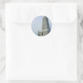 Wright Brothers-Denkmal Runder Aufkleber (Tasche)