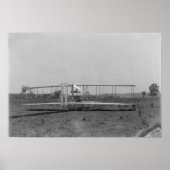 Wright Brothers Flugzeug Nah-up View Poster (Vorne)