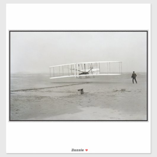 Wright Brothers Flyer First Flugzeug Flight Aviati Aufkleber (Blatt)