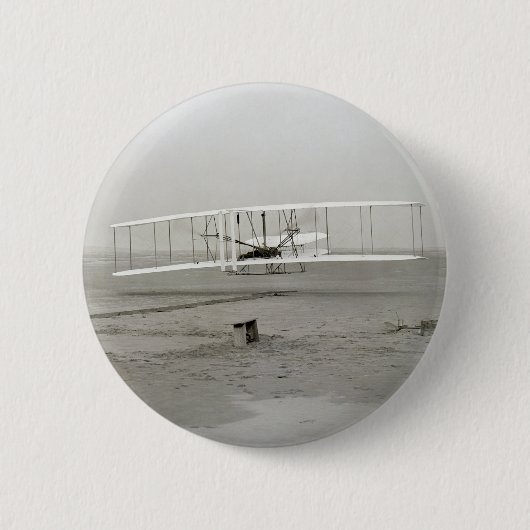 Wright Brothers Flyer First Flugzeug Flight Aviati Button (Vorderseite)