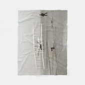 Wright Brothers Flyer First Flugzeug Flight Aviati Fleecedecke (Vorderseite)