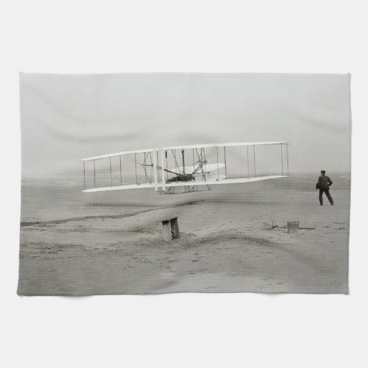 Wright Brothers Flyer First Flugzeug Flight Aviati Geschirrtuch (Horizontal)