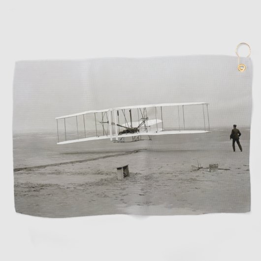 Wright Brothers Flyer First Flugzeug Flight Aviati Golfhandtuch (Horizontal)