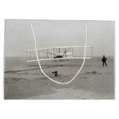 Wright Brothers Flyer First Flugzeug Flight Aviati Große Geschenktüte (Rückseite)