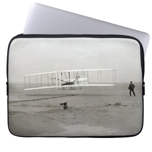 Wright Brothers Flyer First Flugzeug Flight Aviati Laptopschutzhülle (Vorderseite)