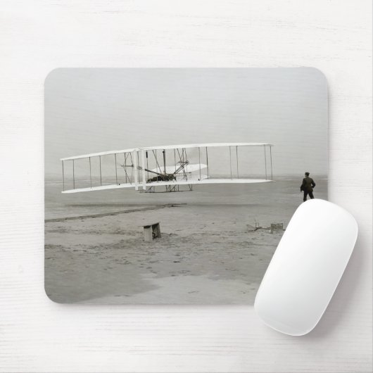 Wright Brothers Flyer First Flugzeug Flight Aviati Mousepad (Mit Mouse)