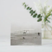 Wright Brothers Flyer First Flugzeug Flight Aviati Postkarte (Stehend Vorderseite)